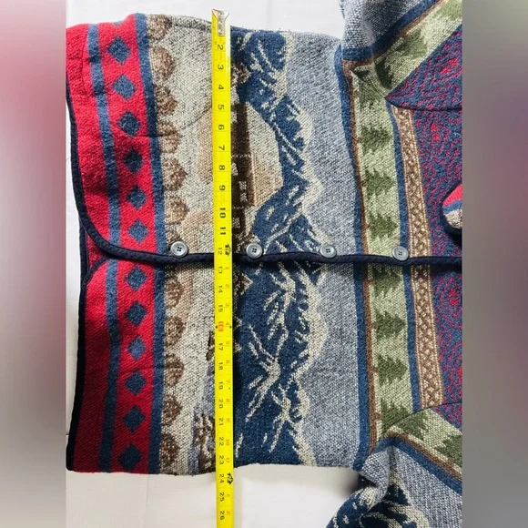 Vintage Sonoma Wool Blend Scenic Tapestry Jacket L - Picture 11 of 14